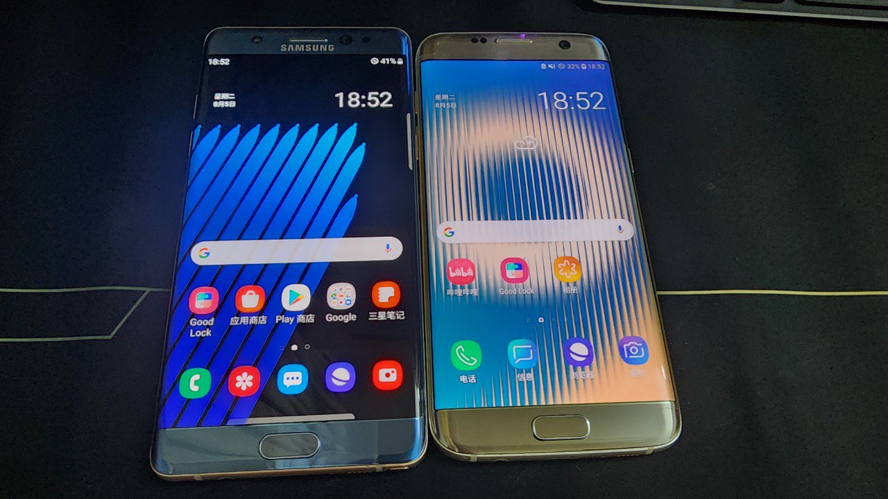 日常：为情怀补票，闲鱼 900 块收了两台远古机皇 Note FE 与 S7 Edge