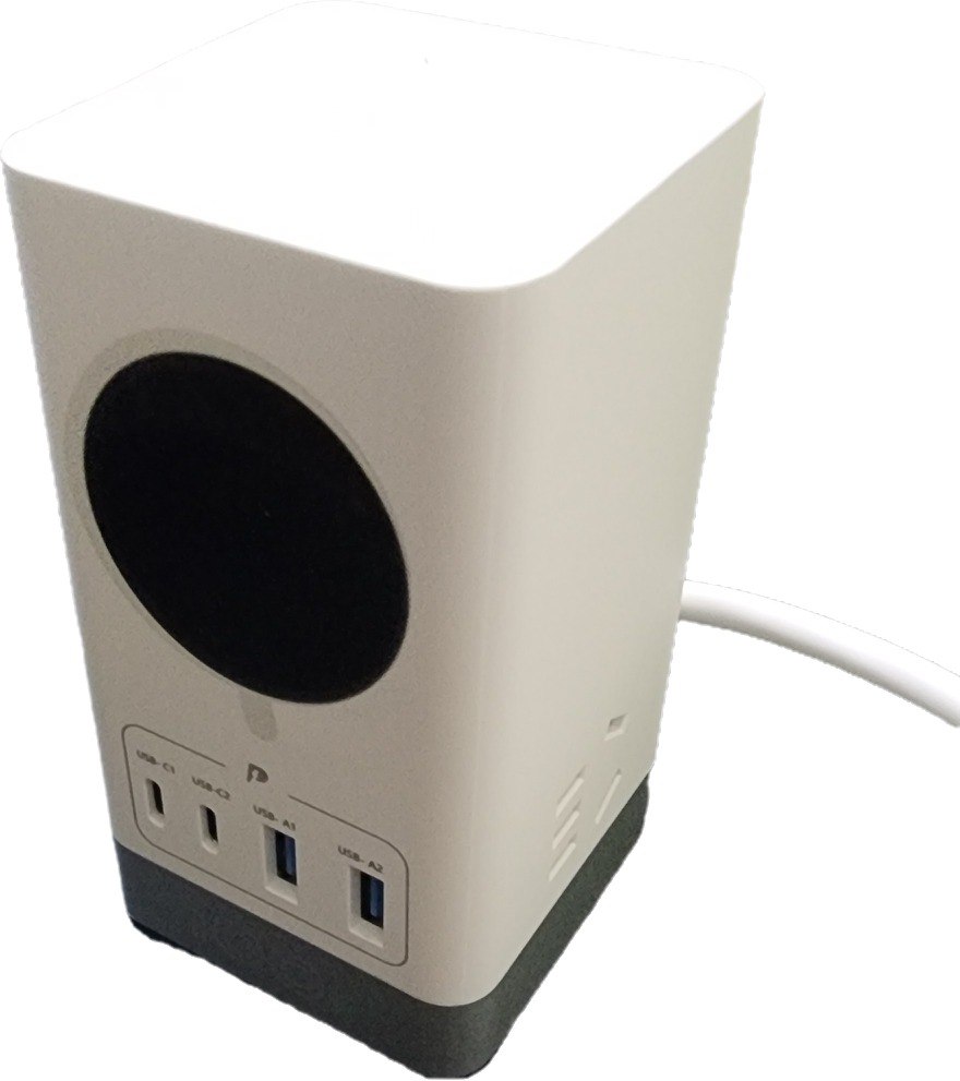 闲置二手：公牛 100W 氮化镓 GaN 桌面充电站 (糯米白 / 箱说全)